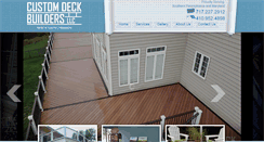 Desktop Screenshot of customdeckbuildersllc.com