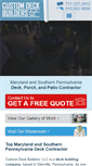 Mobile Screenshot of customdeckbuildersllc.com