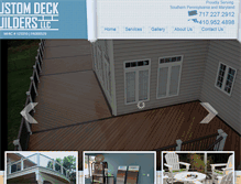 Tablet Screenshot of customdeckbuildersllc.com
